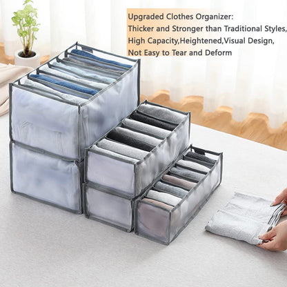 6PCS Closet Organizers and Storage, Clothes Organizers Storage Foldable for Organizing Shirt Bras Panties Socks Trouser